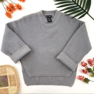 🌙 Soho apparel grey knit high low sweater